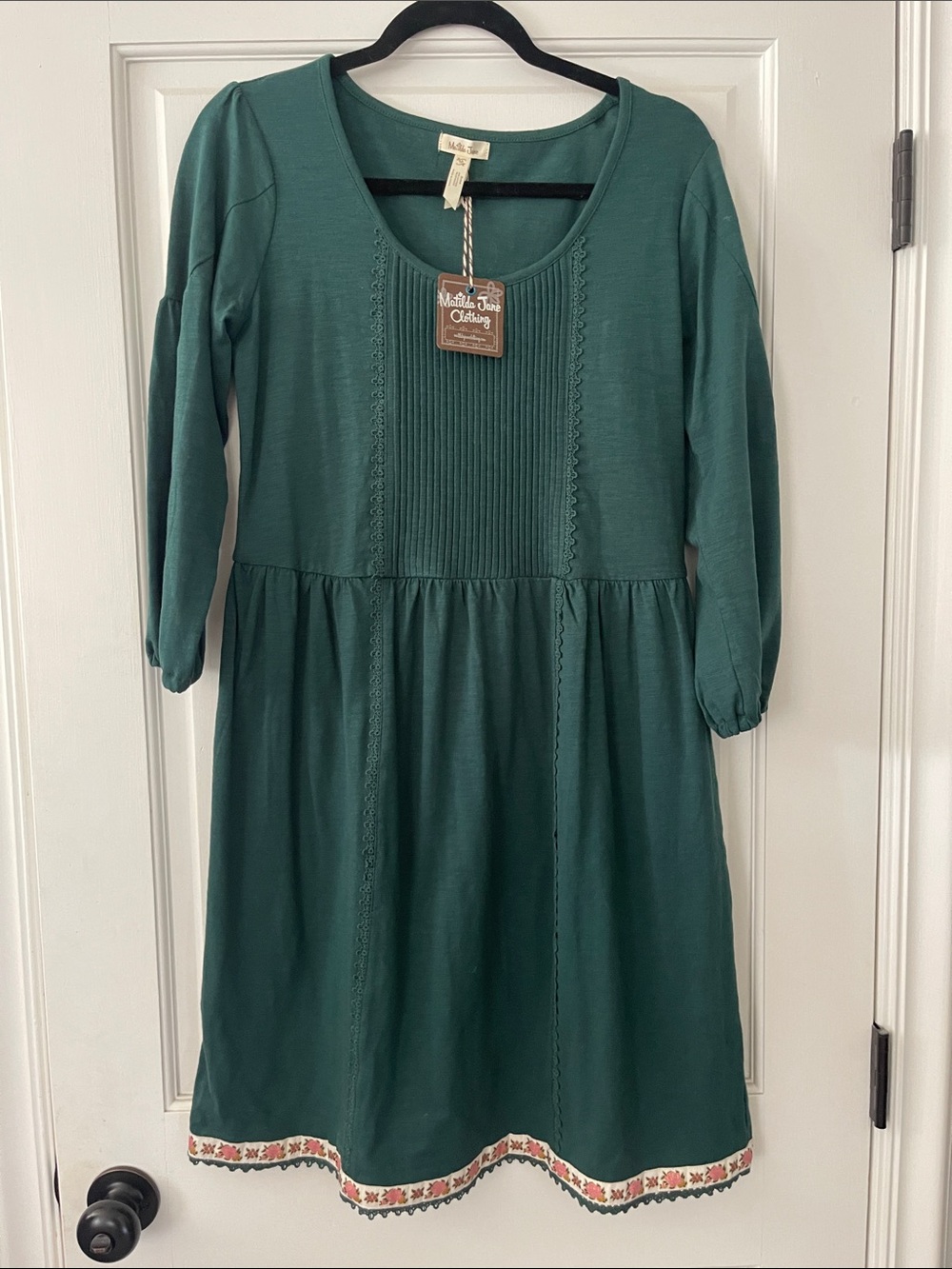 Matilda Jane Emerald Green Long-Sleeve Cotton Dress